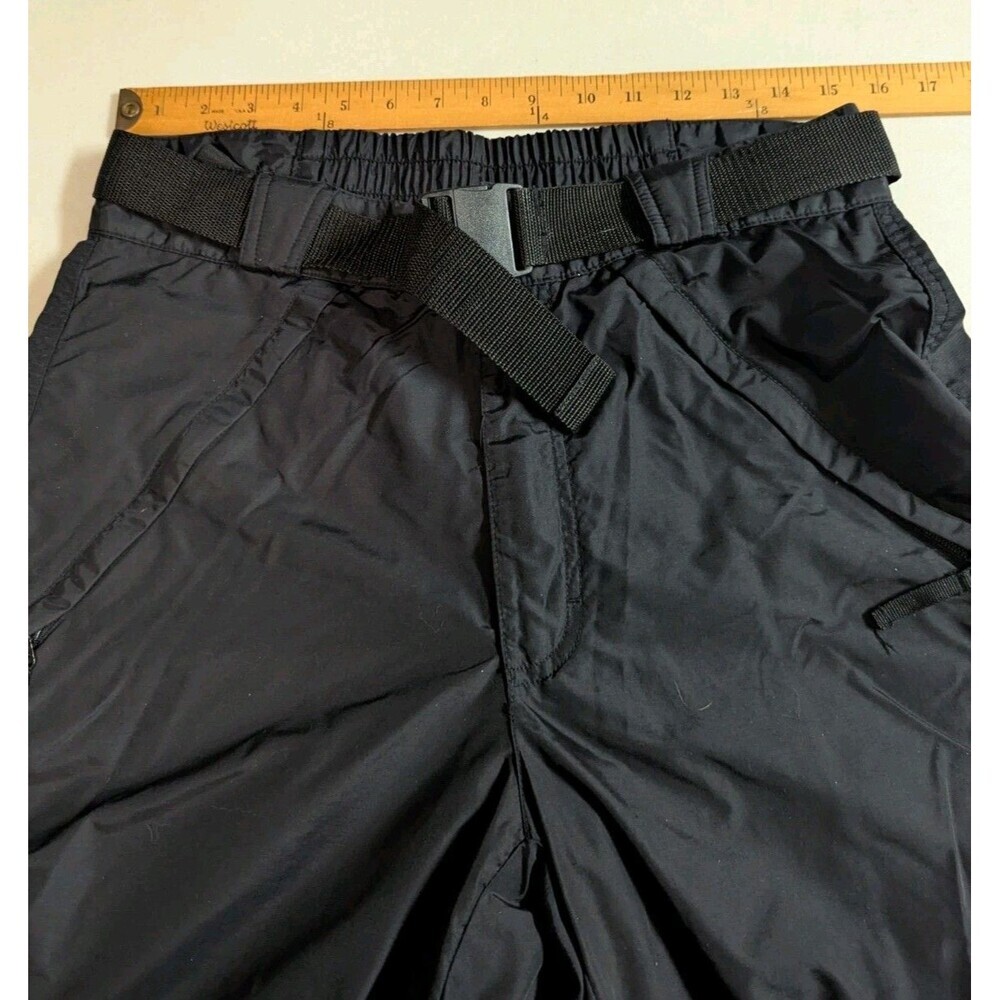 Columbia Men’s M Black Ski Snow Pants Insulated Winter Boarding Belted Mesh Line - Picture 7 of 16